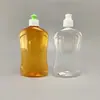 En stock ventas directas botella de 500 ml agente de limpieza de aceite para pisos loción de frutas y verduras botella de plástico transparente mancha de aceite de cocina