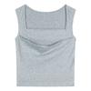 Camisola sin mangas con forma de I para mujer, sexy, de verano, estilo Pure Desire, ajustada, adelgazante, corta, capa base