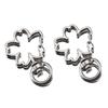 Suministro Directo de Fábrica de Color Estrella Corazón Galvanizado que Conserva el Color Accesorios para Joyería DIY Gancho de Aleación con Forma Especial Estrella de Cinco Puntas Llavero