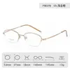 Gafas de Prescripción con Montura Redonda 90378 Modelo Nuevo para Mujer, Gafas Lisas para Caras Pequeñas, Montura Pequeña, Se Pueden Adaptar con Lentes de Alta Graduación