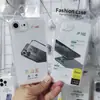 Funda espacial resistente amarilla para iPhone Apple 13pro funda espacial anticaídas TPU transparente con orificios finos funda protectora anticaídas