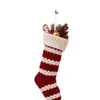 Calcetines grandes de bolsa de caramelo tejidos, accesorios para regalos, decoraciones navideñas más vendidas, calcetines transfronterizos, Navidad