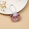 Colgante Lindo de Oso de Dibujos Animados Avatar Llavero Acrílico Colgante para Mochila Escolar Estudiante Colgante Decorativo Regalo Pequeño