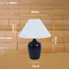 Luminária de cabeceira com estampa retrô, um toque de luxo e sofisticação, luminária de mesa estilo nórdico para decorar o escritório, criar uma atmosfera aconchegante e servir como uma pequena luz noturna para o quarto