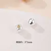 Prata de lei S925 prata lisa triângulo prata quebrada contas de triângulo de prata contas soltas de triângulo tridimensional acessórios para pulseira de contas DIY feita à mão