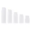 Suministro de plástico 30ml-150ml botella blanca de loción de vacío a presión crema de aislamiento maquillaje portátil traje de viaje