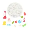 Bebé Productos para Bebé Molde de Silicona para Fondant Pasador Pegamento para Botella Molde Abrasivo Decorativo Molde de Bebé Durmiendo