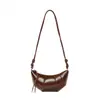 Bolso Pequeño Ligero Personalizado Blanco para Mujer para Primavera y Verano, Bolso Croissant, Nuevo Modelo 2025 para Mujer, Bolso Cruzado de Alta Gama para Mujer