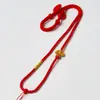 Cuerda Trenzada para Collar con Hojas de Oro DIY Cordón de Buda de Jade Dorado Cuerda Suave para Colgante con Nudo de Transferencia de Hilo Dorado Hecho a Mano