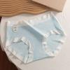 Ropa interior de algodón puro antibacteriana de 10 A para niñas, algodón para bebés clase A, alta apariencia, sin costuras, simple, amigable con la piel, calzones de cintura media para niñas