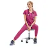 Conjunto de Uniforme Lavável para Médico e Enfermeiro, Peça Dupla para Sala de UTI e Sala de Cirurgia para Homens e Mulheres, Absorvente de Suor e Secagem Rápida