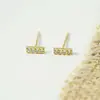 Pendientes que no necesitan quitarse al dormir, con un toque de alta gama y elegancia, Pendientes Sencillos y Compactos de 14 Quilates para Mujer, Pendientes de Sonrisa de Celebridad de Internet Coreana
