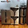 Parrilla de carbón tipo caja parrilla de mano de doble capa apagar carbón bandeja para hornear rejilla de barbacoa canasta de catering rejilla de repuesto para almacenamiento cubo de equipo