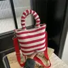 Bolso de Mano de Muñeca Mickey de Moda Transfronterizo Estilo Nuevo para Niñas Rayas Color Bloqueo Moda Versátil Bolso de Hombro Cruzado para Viajes
