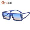 JH5004 Outu Nuevas Gafas de Sol de Moda Punk Rock de Lado Estrecho Venta al por Mayor Transfronteriza Gafas de Sol para Hombres y Mujeres
