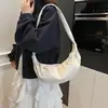 Bolsa feminina casual macia de grande capacidade 2026 nova bolsa transversal versátil bolsa de ombro descontraída bolsa de bolinho para o dia a dia