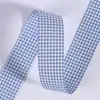 Cinta a cuadros para combinar colores material DIY hecho a mano lazo caja de regalo embalaje sombrero de paja diadema cinta a cuadros