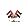 Insígnia de metal com bandeira dos Emirados Árabes Unidos transfronteiriça acessórios de vestuário presentes adesivos para celular fabricantes de origem atacado personalização