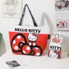 Bolsa de Ombro Original Sanrio Grande Capacidade Resistente Durável Bolsa de Compras Bolsa Tecida Concha Dobrável Impermeável Bolsa de Mão