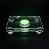 Base de Lámpara de Cristal Recargable al por Mayor Transfronteriza con Grabado Personalizado, Adornos de Artesanía de Cristal de Vidrio, Base de Lámpara de un Solo Color