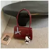 Bolsa pequena de alta qualidade, texturizada, estilo vintage para mulheres, nova coleção 2026, versátil para o dia a dia, bolsa de ombro, bolsa de axila e pequena bolsa tote