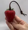 Nuevo Llavero de Diseño Único, Lindo Colgante de Fresa Frutal, Accesorio para Bolso Inspirado en Celebridades, Colgante Decorativo