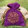 Bolsa de Tela con Cordón Pequeño, Bolsa de Algodón, Bolsa de Regalo de Moda con Fondo pero Sin Lados, Bolsa de Regalo, Bolsa de Tela con Cordón, Bolsa para Joyería