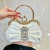 Novas Bolsas de Mão para Noite com Pedras Preciosas, Bolsas de Noite da Moda para Senhoras, Bolsas de Casamento para Madrinhas, Bolsas Quadradas Pequenas, Bolsas Exclusivas para Banquete