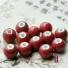 Acessórios para joias diy contas de cerâmica contas soltas pulseira material trançado contas de 12mm estilo retrô