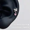 Pendientes Lindos de Gato con Corazón Rosa, Pendientes de Moda y Versátiles, Diseño de Gato, Pendientes Dulces, Frescura de Verano para Mujeres