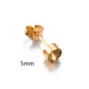 Comércio exterior quente aço inoxidável base de diamante conjunto de brincos pedra diamante joias DIY acessórios para brincos atacado