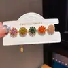 Pulsera Geométrica de Flor Chapada en Oro Real de 18K con Circonita Pulsera Retro Moderna y Elegante Lujo Accesible Joyería de Gama Alta para Mujeres