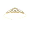 Niños y Niñas Princesa Corona Simple Linda Diadema Bebé Festival Actuación Accesorios para el Cabello Corona de Cumpleaños Corona para Pastel