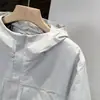 Chaqueta de Algodón con Capucha Cálida, Resistente al Viento e Impermeable, No Voluminosa, para Uso Diario en Exteriores Otoño/Invierno 13975