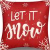 Amazon Nueva Funda de Almohada Navideña Alce Copo de Nieve Decoración Festiva Hogar Sofá Sala de Estar Almohada Cojín Transfronteriza