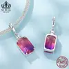 Aifulu Nuevo Colgante de Botella de Perfume con Encanto Degradado Plata de Ley S925 Moda DIY Cuentas Sueltas Accesorios de Cuentas Venta al por Mayor
