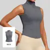 Chaqueta cárdigan sin mangas de fábrica para fitness y yoga para mujer, elástica, adelgazante, top deportivo, envío directo disponible