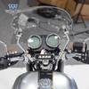 Coche muscular Wolf adecuado para Qianjiang Yi 500 parabrisas delantero cortavientos modificación de motocicleta altura ajustable
