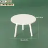 Miniatura Nova Criativa Simples Modelo de Móveis Série Mesa e Cadeira Mesa Redonda Banqueta Cadeira Casa de Bonecas Cena Decoração Adereços