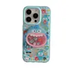 Funda Magnética para Teléfono 17Promax con Diseño de Pez Payaso Linda, Adecuada para Apple 16Pro Magnética de Doble Capa 15Pro18