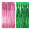Tema Festa Bruxa Mágica Cortina de Porta de Seda de Chuva Fundo Rosa Verde Parede Decoração de Atmosfera de Feriado Adereços para Fotos