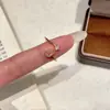 Novo Anel Dedo Fino Círculo Dourado Gota d'Água Floco de Neve Zircônia Estilo Coreano para Mulheres, Moda Versátil de Alto Padrão Nicho Anel Aberto para Mulheres