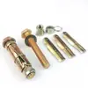 Anclaje de Pared de Tres Piezas con Recubrimiento de Zinc de Colores, Tornillo de Expansión de Alta Resistencia, Perno de Expansión Universal M6M8M10M12M16M20 Rosca Completa