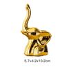 Em estoque transfronteiriço cerâmica nórdica criativa banhado a ouro pequeno animal mini decorações de mesa ornamentos dourados