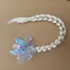 Peluca de cosplay de la princesa Elsa Frozen Adventure, estilo beige, trenzas, conjunto de cabello de la princesa Elsa