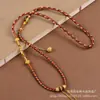 Cordón para collar tejido a mano estilo Nacional thangka estilo étnico Xizang cordón colgante para hombres y mujeres colgante halter con cuerda