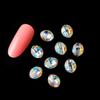 Joias de unha fundo pontudo coloridas broca de unha fundo pontudo formato especial cor mágica diamante cor AB colar diamante DIY diamante de colar broca tridimensional de formato especial