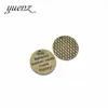 YuenZ Accesorios para joyería DIY Placa redonda con alfabeto Colgante de aleación Colgante pequeño de aleación retro S219
