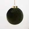 2026 Nova Bolsa de Natal de Tecido Pingente de Bola de Tecido 8cm Decoração de Cena de Natal Decoração de Árvore de Natal Bola Única