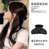 Gipsofila Ano Novo Clipe Vermelho Estilo Chinês Grampo de Cabelo Diamante Estrelado Meio Círculo Médio com Acessórios para Meio Cabelo